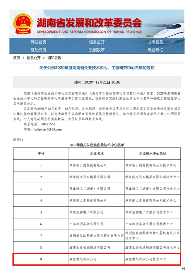 喜報(bào)！威勝電氣又添“省級企業(yè)技術(shù)中心”稱號